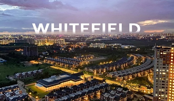 Infographic showing real estate growth and amenities in the Whitefield hotspot