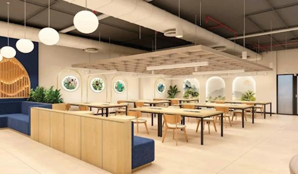 Modern glass-facade commercial office building by Prestige Group